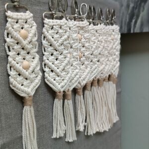 Porte-clés en macramé