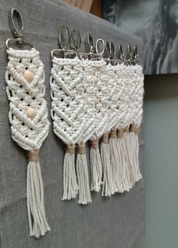 Porte-clés en macramé